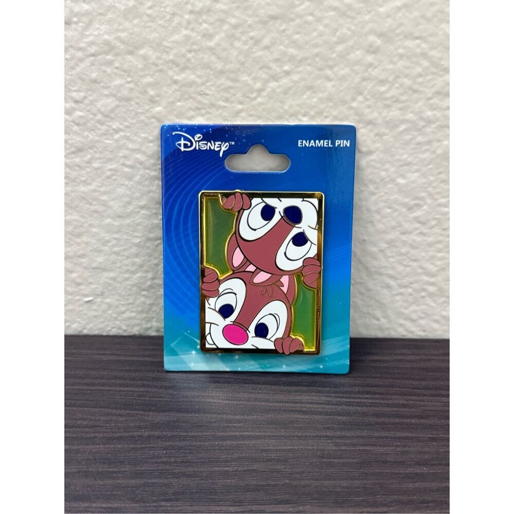 Disney Chip and Dale Stained Glass Enamel Pin